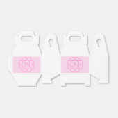Cool Monogram, Hip Logo Stijl | Roze & Magenta Bedankdoosjes (Uitgevouwen)