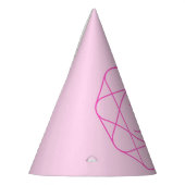 Cool Monogram, Hip Logo Style | Roze en magenta Feesthoedjes (Links)