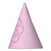 Cool Monogram, Hip Logo Style | Roze en magenta Feesthoedjes (Rechts)