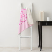 Cool Monogram, Hip Logo Style | Roze en magenta Sherpa Deken (In situ)