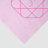 Cool Monogram, Hip Logo Style | Roze en magenta Tissuepapier (Detail)
