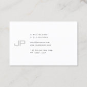 Cool Monogram Modern Professional Smart Trendy Visitekaartje (Achterkant)
