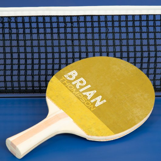 Cool Monogram Mustard Ping-Pong Paddle Tafeltennisbatje (Insitu)