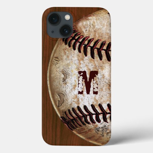 Cool Monogram, Number Baseball iPhone 6S Hoesjes (Achterkant)