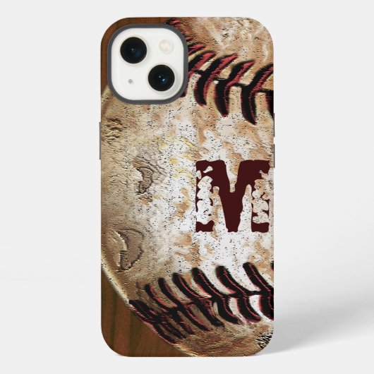 Cool Monogram, Nummer Baseball iPhone 6S Hoezen Hoesje (Achterkant)