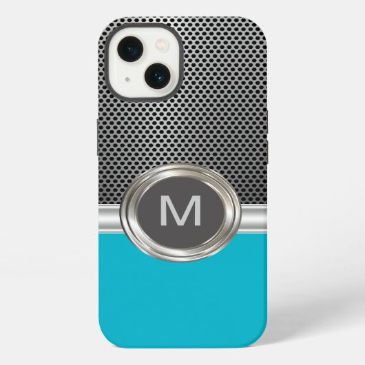 Cool Monogram Roughe Look iPhone Hoesje (Achterkant)