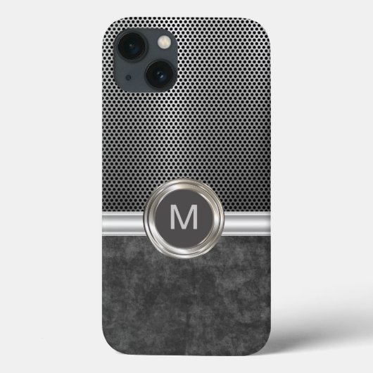 Cool Monogram Rugged Kijk Case-Mate iPhone Case (Achterkant)