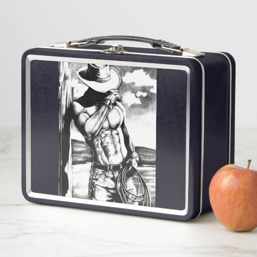 Cool Monogrammed Masculine Western Cowboy Black (In situ)