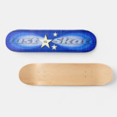 Cool Monogrammed Skateboard "Just Schaats" (Horizontaal)