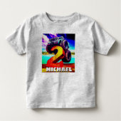 Cool Monster Truck 2e Verjaardag Kinder Shirts (Voorkant)