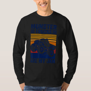 Cool Monster Truck is mijn Jam Retro Sunset T-shirt