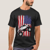 Cool Monster Truck Kinder Noodlijdende USA America T-shirt (Voorkant)