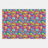 Cool monsterfeest unisex kinder inpakpapier vel (Voorkant 2)