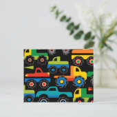 Cool Monsters Trucks Transport Gifts for Boys Briefkaart (Staand voorkant)
