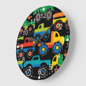 Cool Monsters Trucks Transport Gifts for Boys Grote Klok (Hoek)