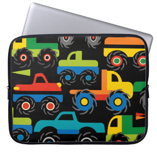 Cool Monsters Trucks Transport Gifts for Boys Laptop Sleeve