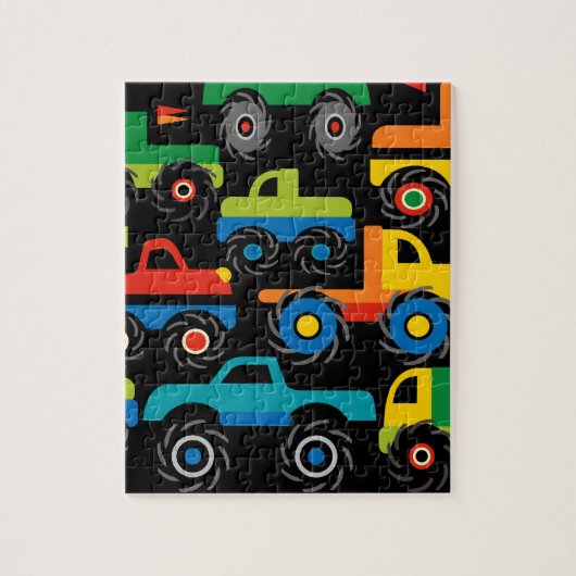 Cool Monsters Trucks Transport Gifts for Boys Legpuzzel (Verticaal)