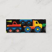Cool Monsters Trucks Transport Gifts for Boys Mini Visitekaartje (Achterkant)