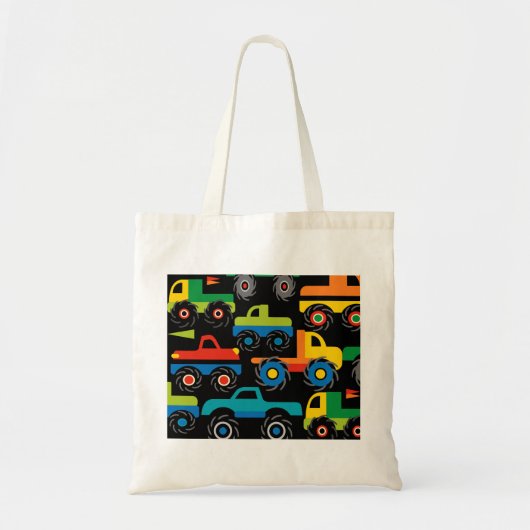 Cool Monsters Trucks Transport Gifts for Boys Tote Bag (Voorkant)