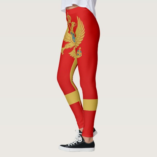 Cool Montenegro vlag-Mode Leggings (Links)
