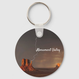 Cool Monument Valley Lightning Storm Arizona Sleutelhanger