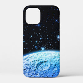 Cool Moon Blue Galaxy Space Stars Case-Mate iPhone Case