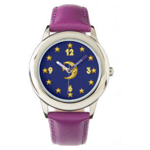 Cool Moon en Stars Watch Horloge