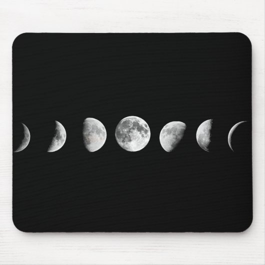Cool Moon Phases Mousepad Muismat (Voorkant)