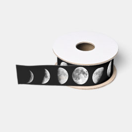 Cool Moon Phases Ribbon Grosgrain Lint