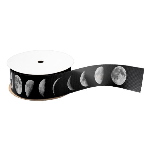 Cool Moon Phases Ribbon Grosgrain Lint (Spoel)