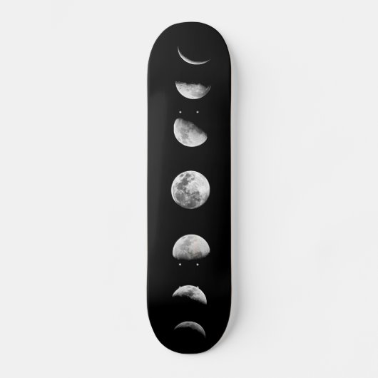 Cool Moon Phases Skateboarding Decl Skateboard (Voorkant)