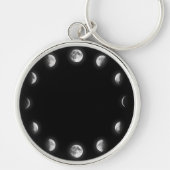 Cool Moon Phases Sleutelhanger (Voorkant)
