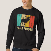 Cool Moose For Men Dad Moose Alaska Moose Elk Hunt Trui (Voorkant)