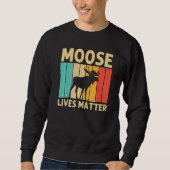 Cool Moose For Men Women Moose Alaska Moose Elk Hu Trui (Voorkant)