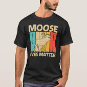 Cool Moose For Men Women Moose Deer Bull Elk   T-shirt (Voorkant)