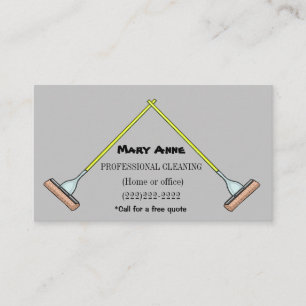 Cool Mops Design Professional Cleaning Visitekaartje