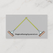 Cool Mops Design Professional Cleaning Visitekaartje (Achterkant)