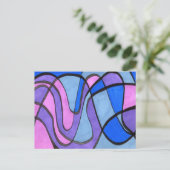 "Cool Morning" Abstract Briefkaart (Staand voorkant)