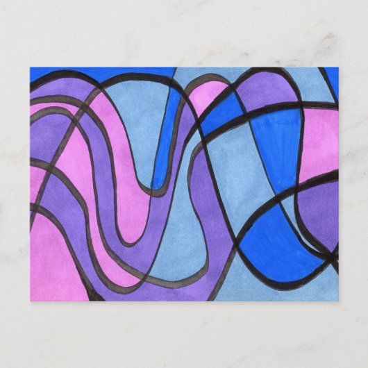 "Cool Morning" Abstract Briefkaart (Voorkant)