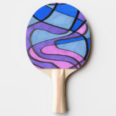 "Cool Morning" Abstracte pingpongpeddel Tafeltennisbatje (Achterkant)