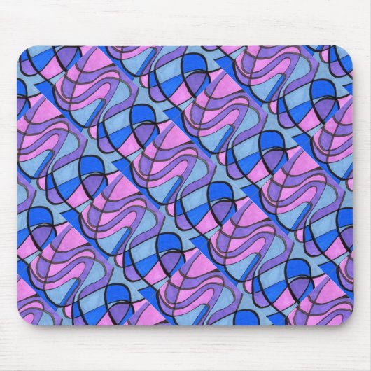 "Cool Morning" Getuige Abstract Design Mousepad Muismat (Voorkant)