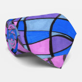 "Cool Morningl" Abstract Design Stropdas (Opgerold)