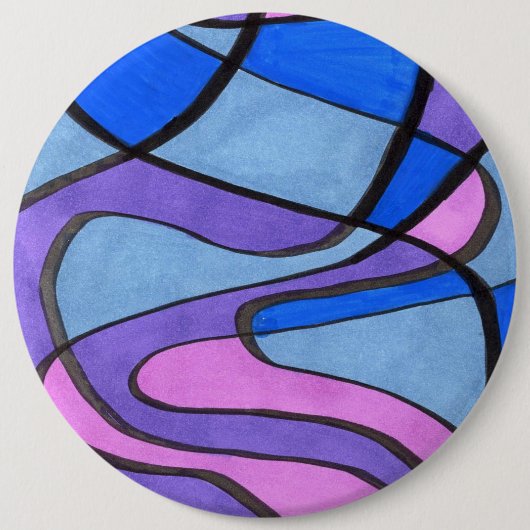 "Cool Morningl" Abstracte Art Button (Voorkant)
