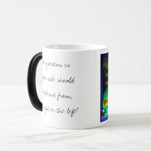 Cool Morphing Mushroom Tea Mok (Voorkant links)