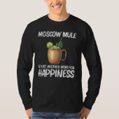 Cool Moscow Mule For Men Women Mug Vodka Cocktail  T-shirt (Voorkant)