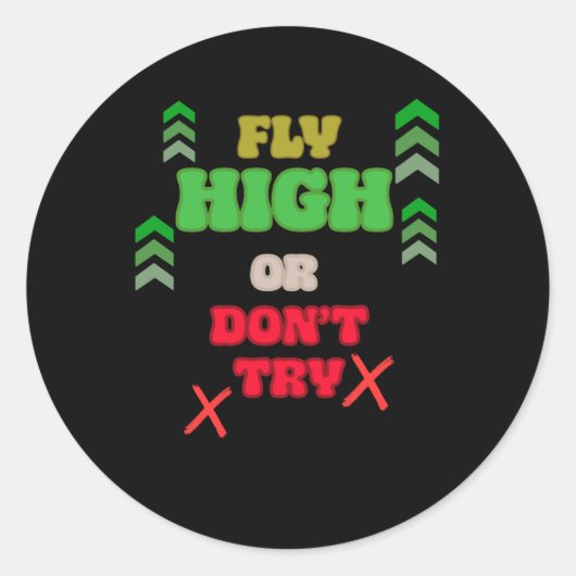 Cool Motivatie Quote Sticker (Voorkant)