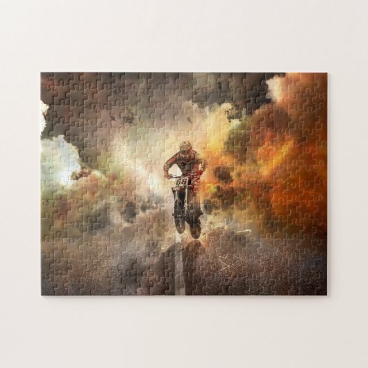 Cool Motocross Bike Highway Legpuzzel (Horizontaal)