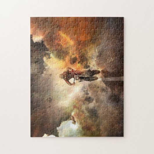 Cool Motocross Bike Highway Legpuzzel (Verticaal)