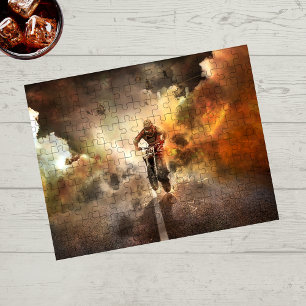 Cool Motocross Bike Highway Legpuzzel