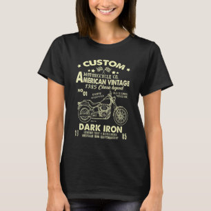 Cool Motorcycle Co 1985 Verjaardag Amerikaanse Vin T-shirt